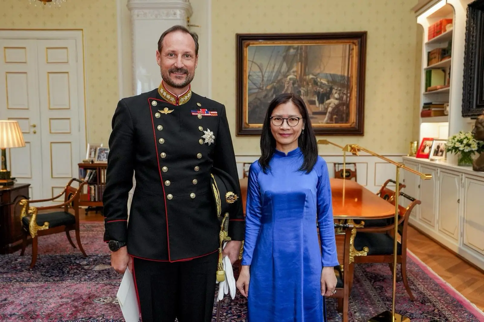 Đại sứ Lê Thị Thu trình Thư ủy nhiệm lên Quốc vương Na Uy Haakon VIII